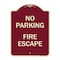 Signmission No Parking Fire Hydrant W/ Graphic Heavy-Gauge Aluminum Architectural Sign, 24" x 18", BU-1824-23742 A-DES-BU-1824-23742 - alternate 1